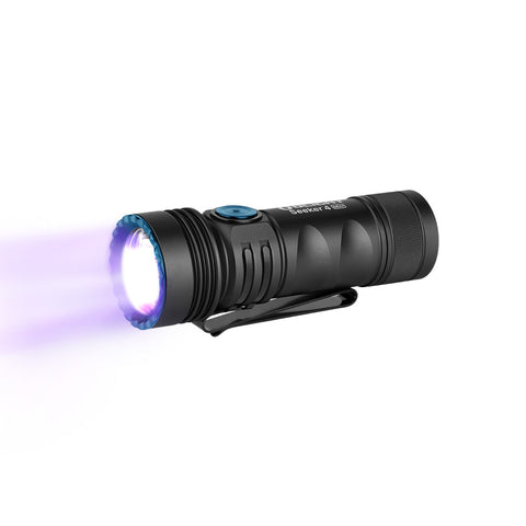 Olight Seeker 4 Mini White and UV LED Flashlight (1,200 Lumen Max)