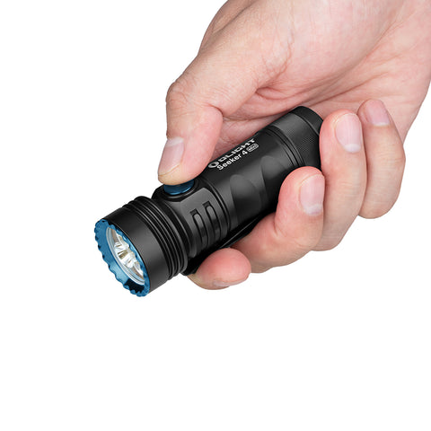 Olight Seeker 4 Mini White and UV LED Flashlight (1,200 Lumen Max)