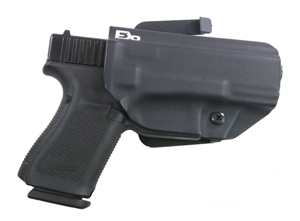 OWB Handcuff Holster, Manufacturer : Rounded Gear (Concealment Express),  Standard : S&W M100, Material : Kydex, Color : Carbon TargetZone